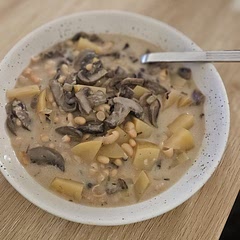 Made in the pressure cooker - great flavor! Made with 1c cream and regular butter because that's what we had. Would make again! 