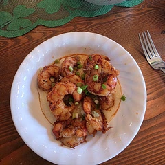 This is a great recipe and the spices are very nice for shrimp (I supplemented smoked paprika, and used fresh Argentinian shrimp). There is a little heat, but the grits dona nice job of diffusing it as you eat. We used the quick grits but our timing was 14 minutes until cooked versus the 30 mins called for in the recipe. We will make it again! 