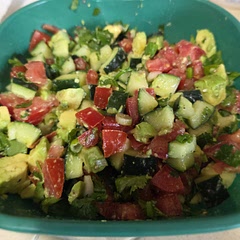 I added tomatoes and cilantro. 