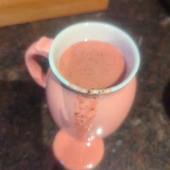 Didn't expect to taste so good. Added scoop of vanilla protein powder 