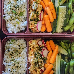 Eat these weekly. I add imitation crab salad, add coconut aminos to the edamame, and sprinkle with furikake