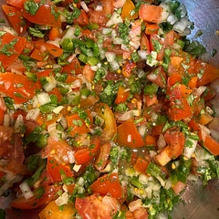 This is fantastic with the chicken taco bowls! What else would be good just as a dip. It needs to sit in the fridge for about an hour.