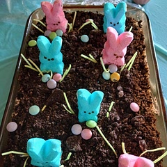 Really cute dessert for the grandkids on Easter.  
