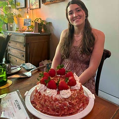 Wish I got a picture of the inside of the cake. Splendid recipe. The cake was moist, the crumble was crunchy and tastes very similar to those classic ice-cream bars, and the frosting complimented it well. I guess I could’ve used a bit more strawberry flavor though. Aside from that, amazing cake everyone loved it and thought it was adorable.