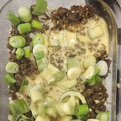 This dish is incredibly easy to prepare in just 30-45 minutes! I love adding a touch of sweet chili sauce for a little kick, complemented by Yum-Yum sauce and sliced jalapeños. My wife and I really enjoyed this flavorful meal for both dinner and lunch!