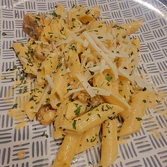 If I followed the ingredients I probably would not have liked it, it would have been too bland. This is how I made it and what I used for ingredients.
I cooked the pasta and set it aside. I tossed the shrimp with 1 tablespoon olive oil, 3 tablespoons Cajun, about 2 tablespoons smoked paprika, salt, pepper, 1 tablespoon Italian seasoning. Cooked and set aside. I added 2 tablespoons of butter to the shrimp pan I used, scraped the pan, added 2 cups of heavy cream, 2 cups of Parmesan, seasoned with 1 tablespoon smoked paprika, salt, pepper and brought to a simmer, then added in the shrimp and pasta. Upon serving I topped with shredded Parmesan and parsley. 