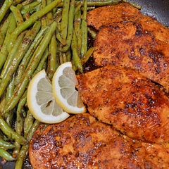 I ran out of chicken stock, so I use chicken bouillon cubes instead. Besides that, it still came out pretty good! 