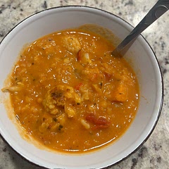 Easy to make, I only had one 14 oz can of fire roasted tomatoes, I used chicken broth and Italian seasoning instead of the individual herbs. I also added a little bit of red pepper flakes, salt and pepper. Came out great!