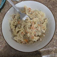 I didn't exactly follow the directions well like whisking corn starch and cream separately lol but we used canned chicken so removing it to shred wasn't necessary. My husband (hates soup) loved this. Kids love it too