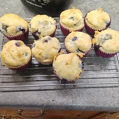 I don't think they turned out too bad. I used gluten free flour. I was worried about the amount of sweetener that was suggested , but it's turned up decent. I probably will use less sweetener next time but overall a good recipe 