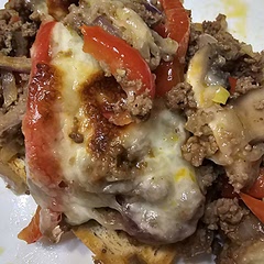 I had to do my own steak seasoning and we serve over keto bread 