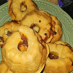 Well ok, so mine is more inspired by the original recipe and made into my own. But the idea is genius really!!! Both my kids loved it and ate the whole thing without a fight (win)