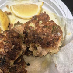 Bland, added a lot of salt and pepper, but squeezing lemon on it fresh, saves it!

Added lentil or hummus flour instead of the Corn and whole wheat instead of the wheat flour and then instead of the self-raising add 2.5 teaspoons of baking powder and 3/4 of a teaspoon of salt
Also using low-fat yogurt instead of buttermilk


