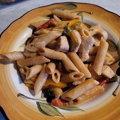 I added tomatoes, spinach and Greek yogurt. Very good, made tones!