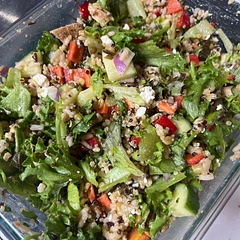 I added lettuce to stretch it a bit farther and it’s delicious!