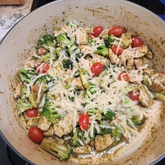 Very easy and quick! Added some penne makes it a full meal. Tasty!
