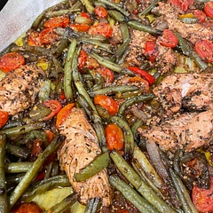 I added some pepper mix and served over pasta - it was lovely!