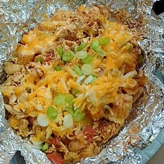 We used precooked and shredded chicken but otherwise followed the recipe. It turned out great and cooked faster due to the precooked chicken. 7/10