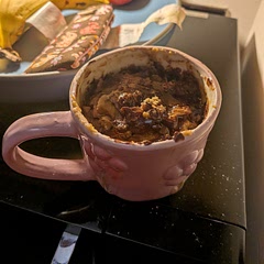 Added milk and was still dry. 