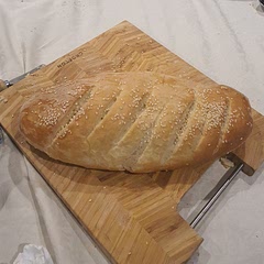 This made 2 big loaves.  More like a French loaf than a baguette. I'd separate into 3 next time.  Absolutely delicious 