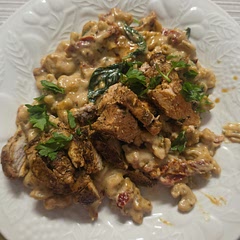 It had too much parsley for us, we're not used to that ingredient too much. I also added more pasta which led to me using more milk. But overall tasted good. Will definitely make it again. Took me 2 hours to make it, though. 