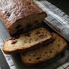 I switched almond flour to wheat, honey to cane sugar, and dark chocolate instead of chocolate chips.
Tasty, sweet, and kosher! 