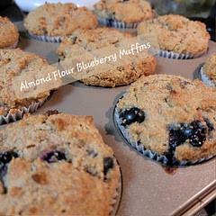 I did what one of the reviewers said and doubled the cinnamon. I even think that you could do more than double the amount of cinnamon. I believe this is my second time making this recipe and it was definitely better than the first time if I am remembering correctly. I coated the blueberries in the almond flour before adding them to the batter. I was able to get 10 regular size muffins out of the recipe. The taste of the honey was not prominent in the muffin, which I am pleased about. I put it in the oven a couple of degrees cooler about 340 for probably a total of about 25 minutes maybe 30. Rotated the pan 180° once and 90° once