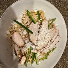 Used ~3 chipotles. Wasnt too hot. Used pasta water in sauce. Used basically all of the marinade.