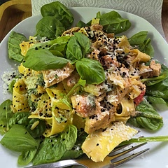 Added some greek yogurt and black Cumin seeds for extra flavour 
