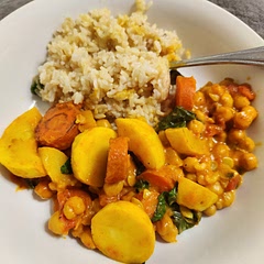 Used coconut milk+coconut water. The added sweetness was perfect. 
