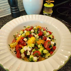 Added red onion and chopped celery. Delicious!