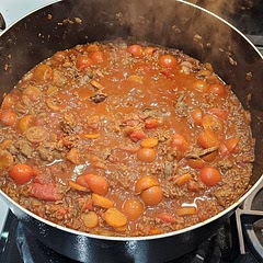 Delicious. Added chilli powder and mushrooms. Best ever.