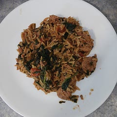Quite simple to make and very tasty. I love the fact that it was all cooked in one pan. 