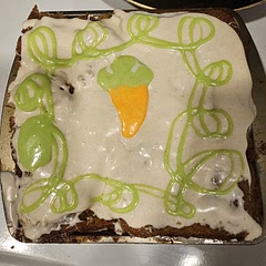 The CAKE was awesome, the frosting was not it. Looking at everyone else's pictures, it looks like the recipe is the problem.😂 Cake part tastes soo good though. It also took us WAYY longer than 1 hour