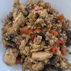 Put extra solanto and poor egg and chicken