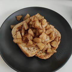 I done this with banana too and both versions are delicious.