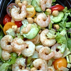 It was nice and refreshing. We doubled the shrimp and my husband would still have liked a boiled egg added. Taste the dressing and add salt and pepper as needed before serving.i did not add any anchovy paste. I would have liked more celery or some red onions or maybe some nuts. 9/10