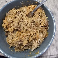 Not bad. I personally need more seasoning. 
I added gochujung for some spice.