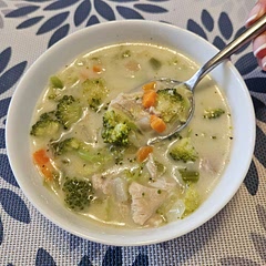 Turned out delicious. I used low fat cream cheese instead of milk and lots of Seasoning Salute from Trader Joe's. It came out flavorful and delicious.