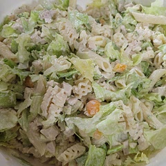 I left out the anchovies paste cause I didn't have any. I added fresh broccoli diced up and cherry tomatoes. Love the homemade dressing, will definitely use as a go to dish. Perfect for our 95+ heat we've been having!