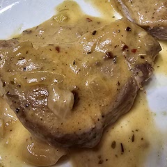 I made it into pork chops, on the stove
Tasty