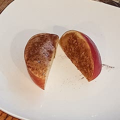 Nice and simple snack, but a bit messy unless dipped. 10/10