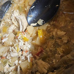 I was not a fan of this recipe. We ate it but honestly I will never make it again. I put it over jasmine rice and honestly it would probably be really good on sweet potato... the problem is its too runny we tried to thicken it a bit but did not work... 