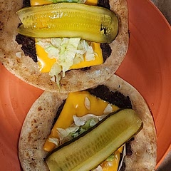 I had sandwich pickles sitting in the fridge so added those instead of the sliced dills. This has made it in to the monthly rotation.