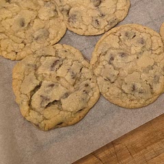 Not good from frozen.  They will look uncooked but turn out fine.  Freeze up to 2 months.  Thaw 45 minutes before. Bake 375 9 minutes