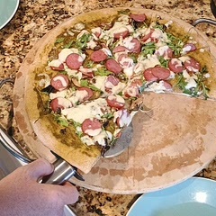 It's the best pizza dough recipe I've ever used. And it's much healthier than plain white dough. 10/10