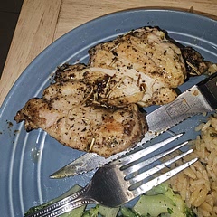 The recipe as is is not enough fpr my family and I. I added rosemary, thyme, oregano, and extra lemon juice.