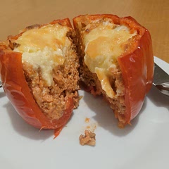I cooked the rice in chicken stock and i all so added a little bit of creamy feta to the mince before cooking it in the oven i all so cooked my mince the night before and added eggs to it and then used the left overs for this so its a little different from the recipe on here but it was amazing....