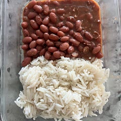 This was awesome and had a lot of flavor. I used 2 cups basmati rice and just spooned the broth over the rice for some added flavor. I loved the liquid smoke on this and would maybe add more hot sauce in the future. Also it made 8 meals which is great for meal prepping. Would make this again!