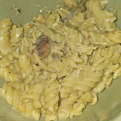 This was delicious. As you can see i added pasta and mushrooms. Sooooo good though